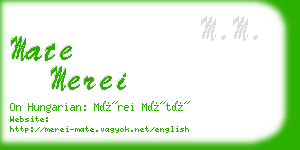mate merei business card